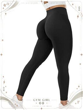 Seamless Scrunch Butt Lifting Leggings High Waist Squat Proof Compression Tights